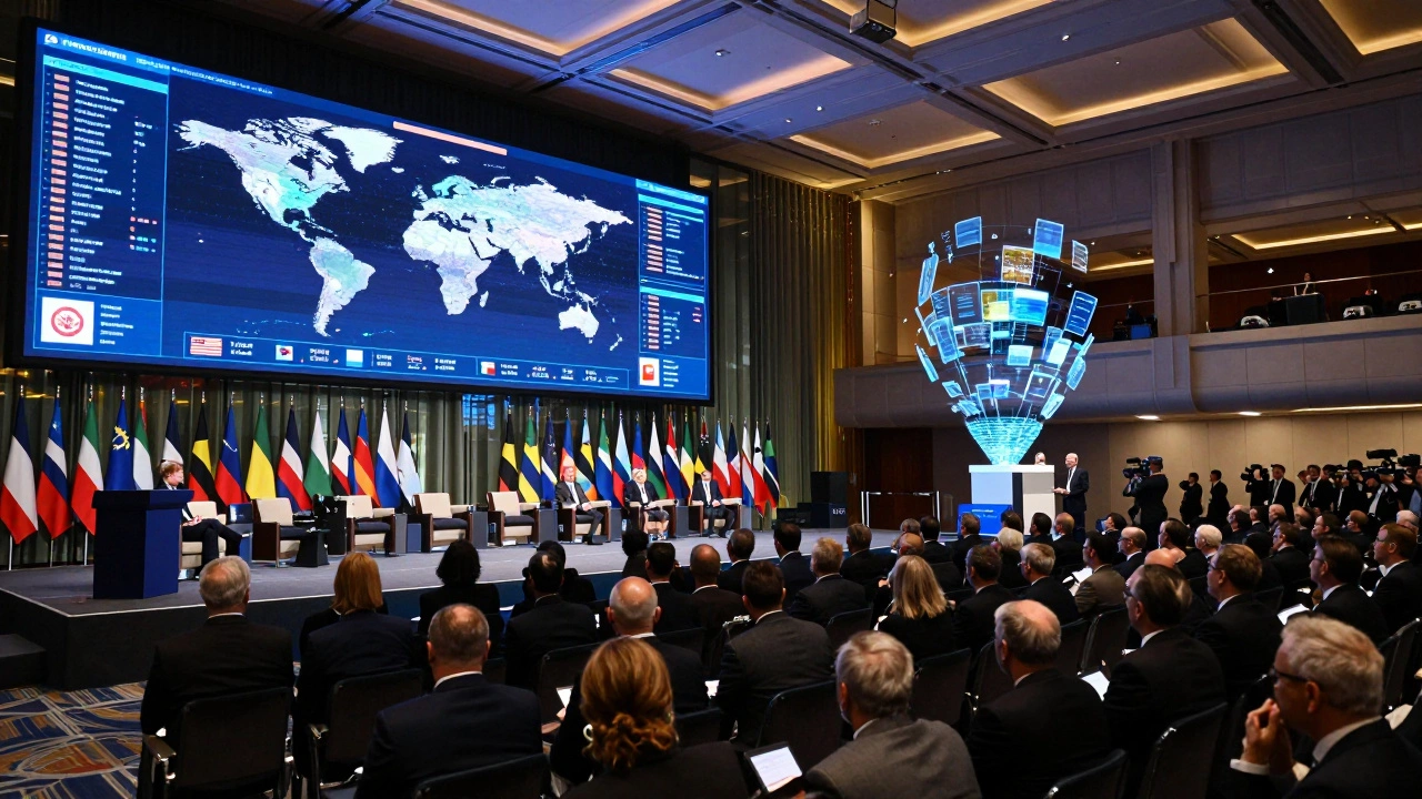 Международный бизнес-форум с тысячами участников и спикерами на сцене