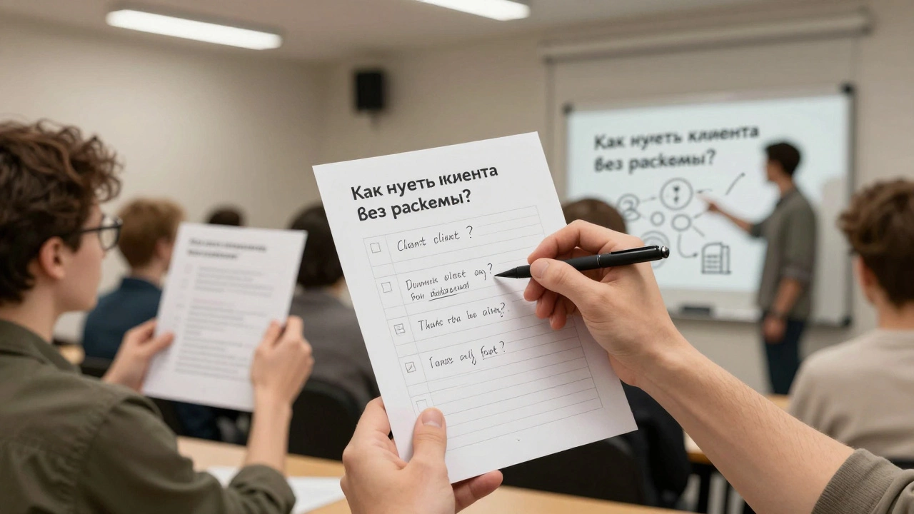 Участники бизнес-конференции активно пишут на чек-листе, решая реальные проблемы своего бизнеса.